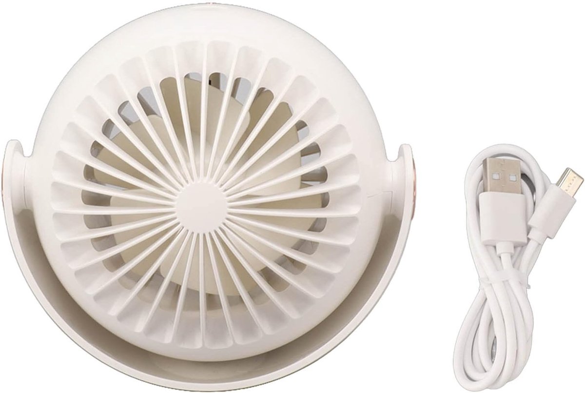 USB Bureauventilator - Persoonlijke Koeler - Koelte Binnen - Drie Snelheden - Compact Formaat