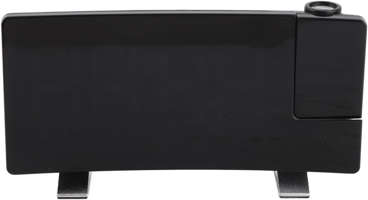 Digitale Projectiewekker - Radio Wekker - Slaapkamer Kantoor - 8 Inch Groot Display - 180 x 91 mm - Wit