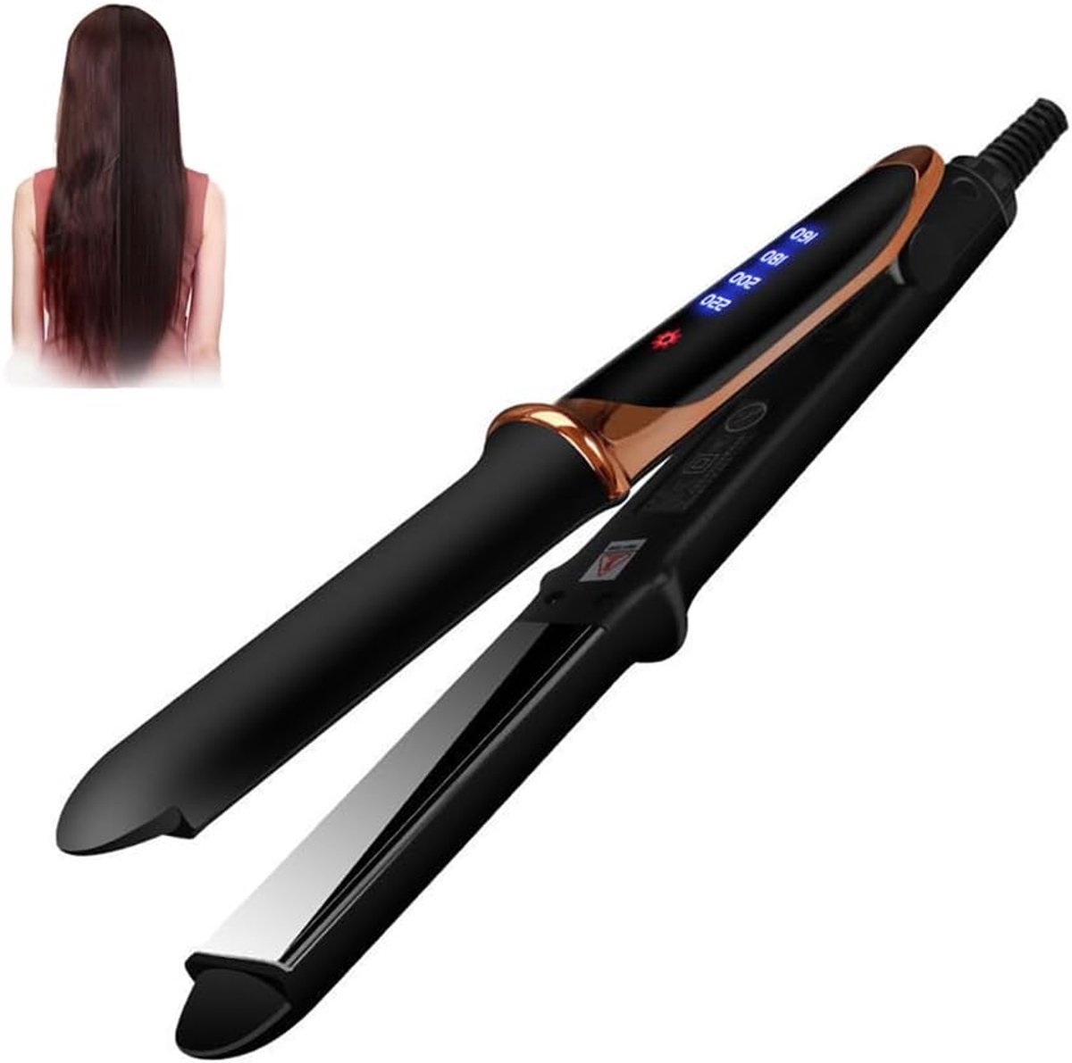 Haar Stijltang - Glad Haar Tool - Dagelijkse Styling - Snel Opwarmend - 31.5 cm Lengte - Zwart