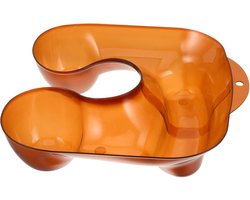 Kappersgereedschap Bak - Haarwas Bak - Permanent Behandelingen - Schoudersteun Structuur - 34 x 34 x 7 cm - Lichtbruin