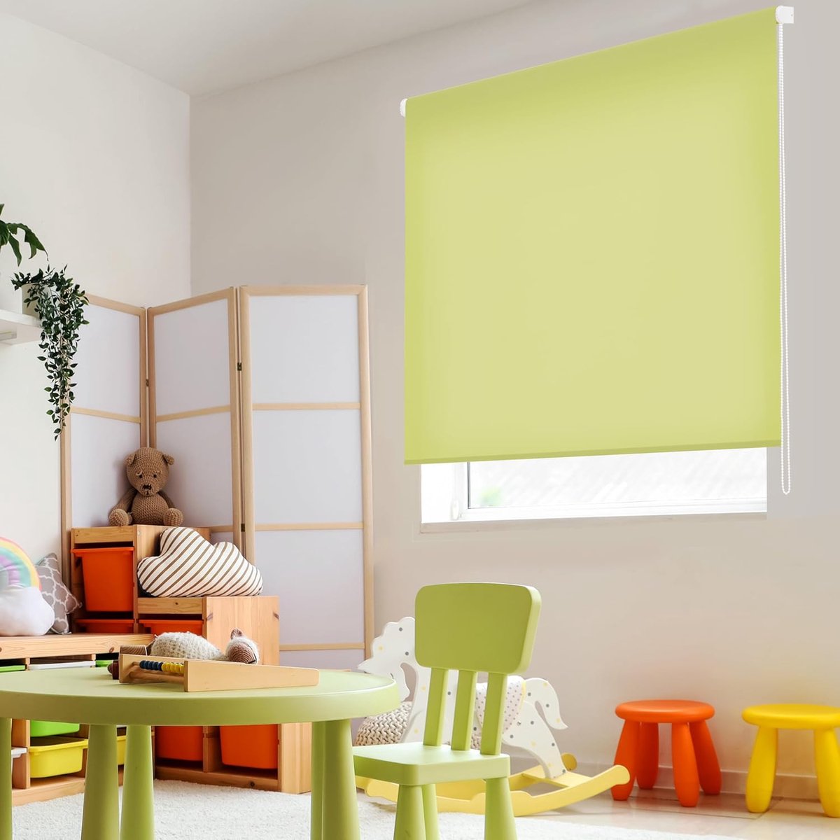 Lichtdoorlatend rolgordijn - Raambekleding stof - Privacy in huis - Lichtdoorlatend en ver