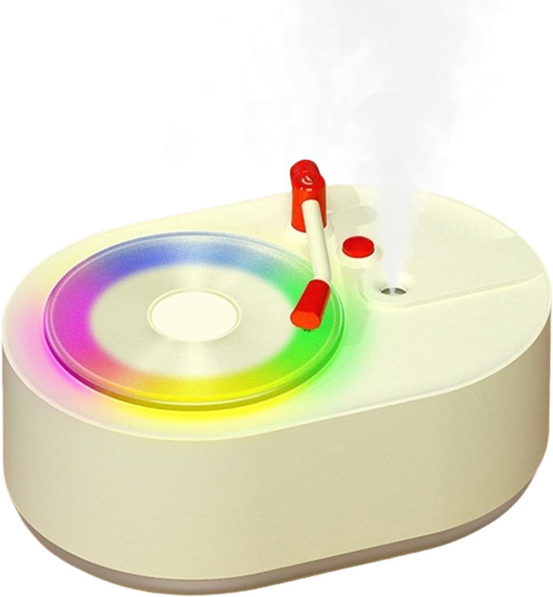 Kamer Luchtbevochtiger - Stille Diffuser - Slaapkamer Verfrisser - Met Ambient Verlichting - 11.6 x 8.5 x 11.6 cm