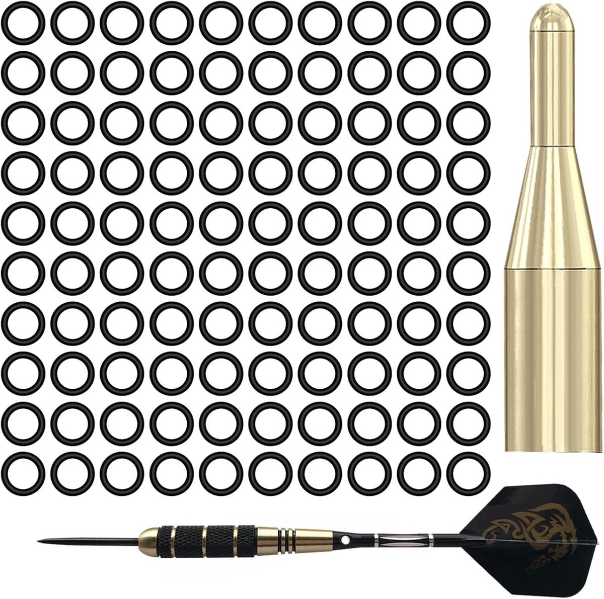 Dart O-Ringen - Dart Accessoires - Dart Stabiliteit - Voorkomt Losraken - 100 Stuks - Veelkleurig