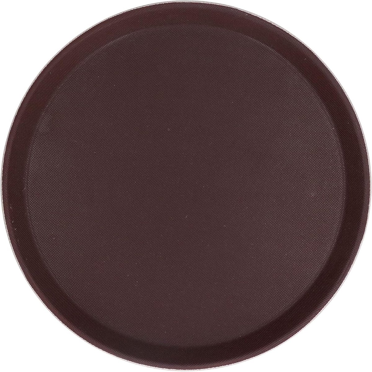 Rond Serveerblad - Dienblad - Dranken Serveren - Niet-slip Rubber - 40 cm Diameter - Bruin