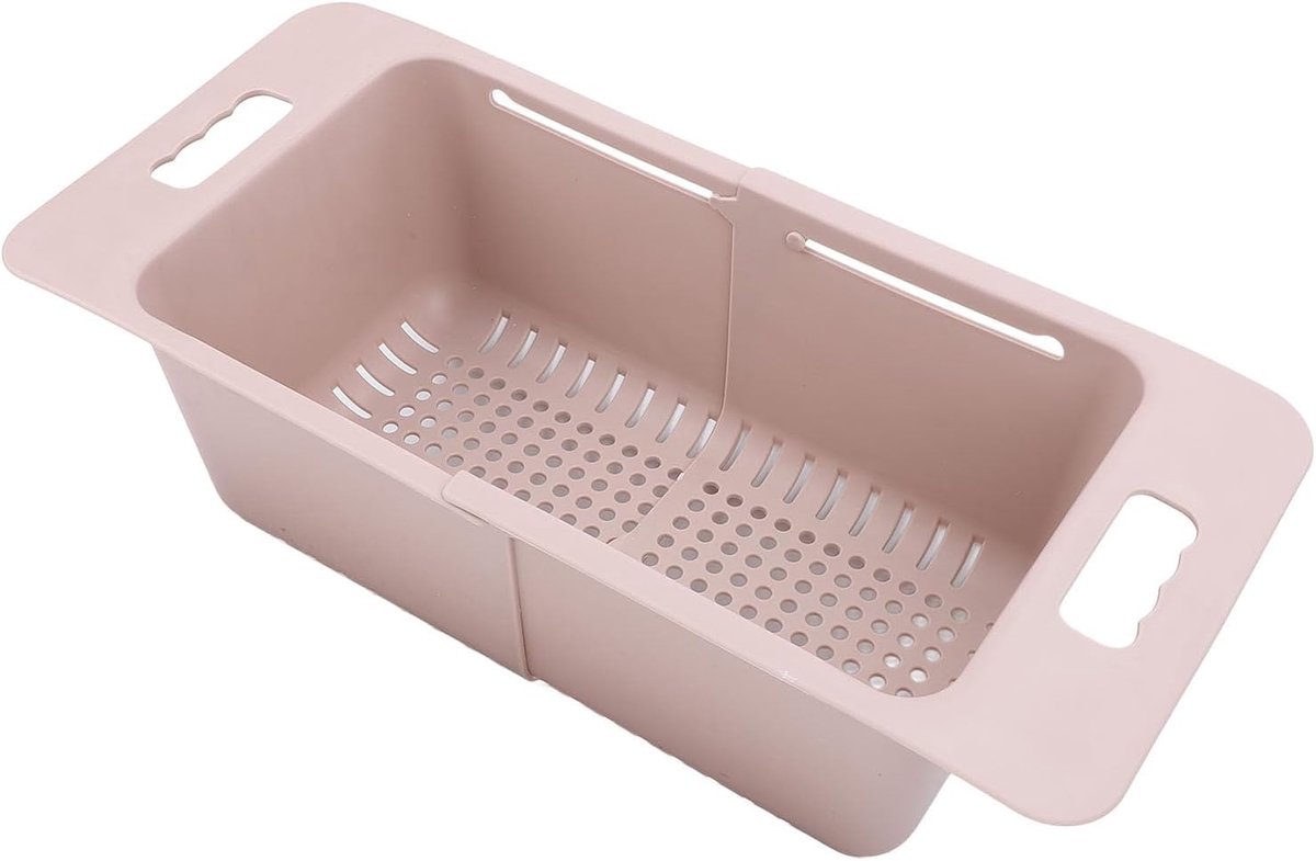 Diepvries Organizer - Vriezer Bakken - Keuken Opbergen - Verstelbaar Ontwerp - 40-52 cm Lengte - Roze