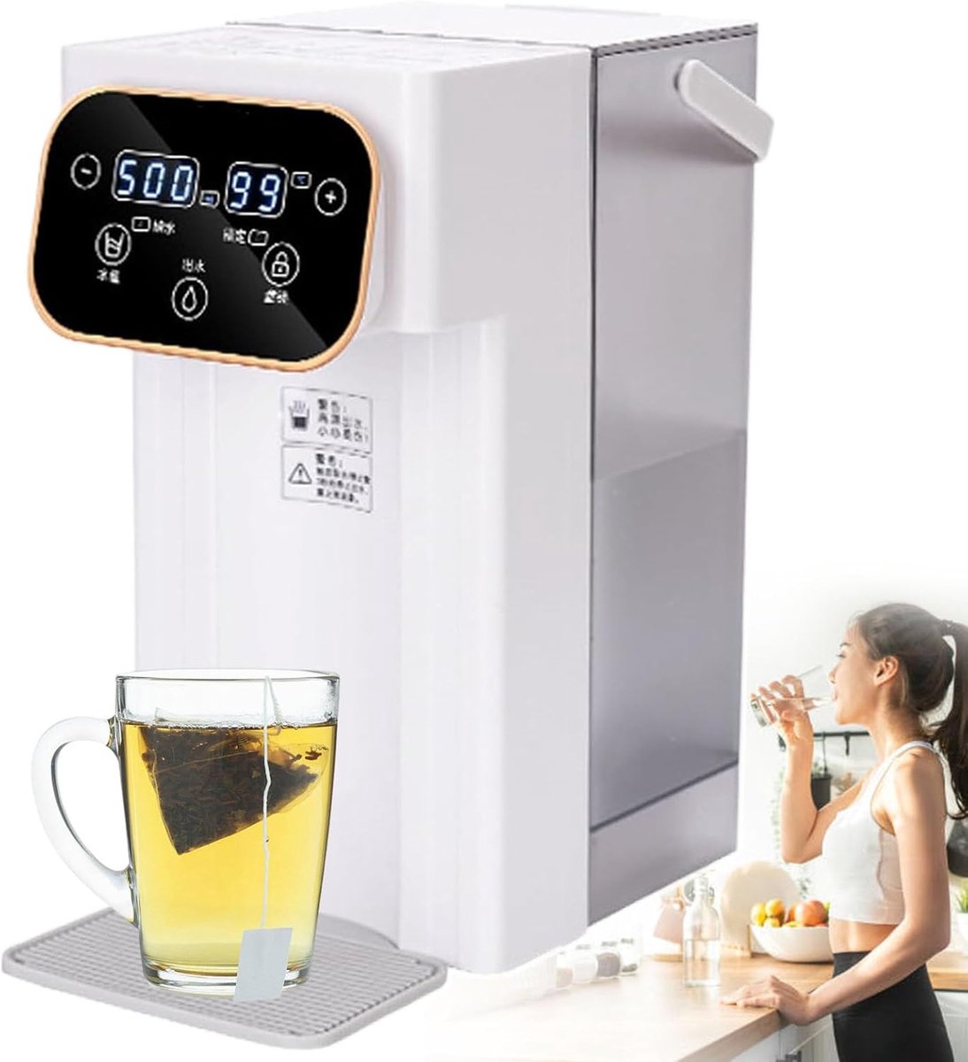 Direct Warmwater Dispenser - Keukenapparaat - Direct Warm Water - 12 Temperatuur Instellingen - 3 Liter Capaciteit