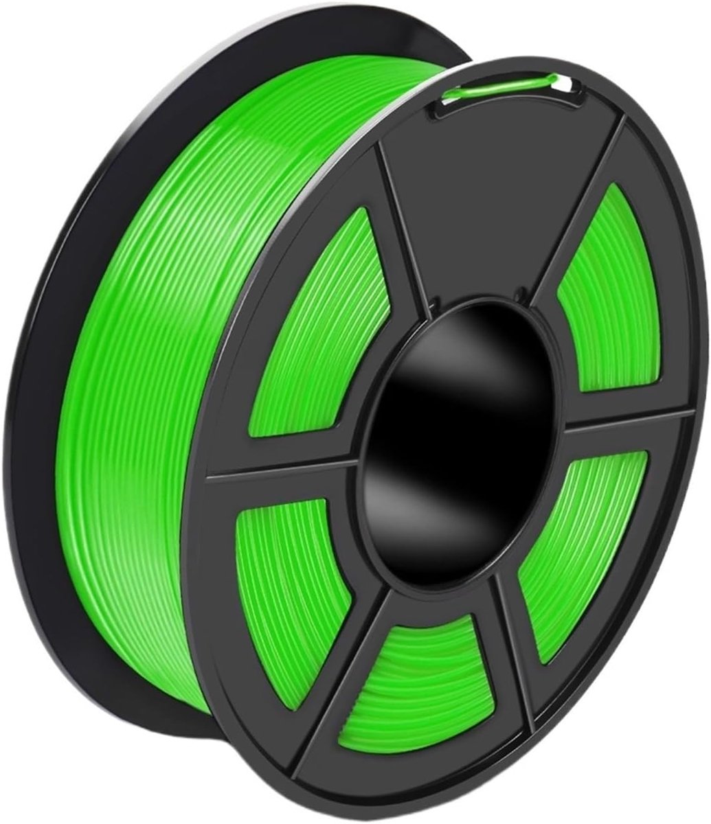 3D Printer Filament - PETG Materiaal - Modelbouw Printen - Hoge Transparantie Glans - 1.75 mm ± 0.02 - Groen