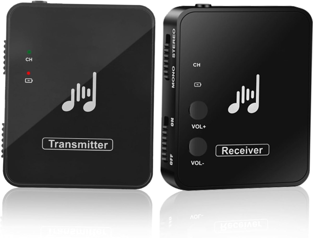 Draadloos In-ear Systeem - Monitor Systeem - Live Optredens - Lange Batterijduur - 6 x 49 x 25 cm - Zwart
