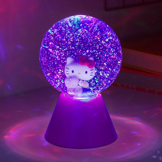 Glitter Sneeuwbol - Decoratieve Lamp - Sfeerverlichting Kamer - Kleurveranderende LED - 11x11x17 cm — afbeelding 2