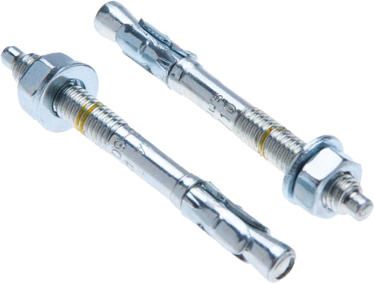 Betonanker - Wiganker - Stevig Bevestigen - Doorlopende Bout - 10x60mm - Gegalvaniseerd