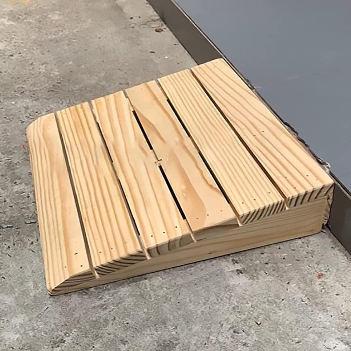 Draagbare Oprijplaat - Toegangs Helling - Drempels Overbruggen - Gestructureerd Oppervlak - 30x30x10 cm
