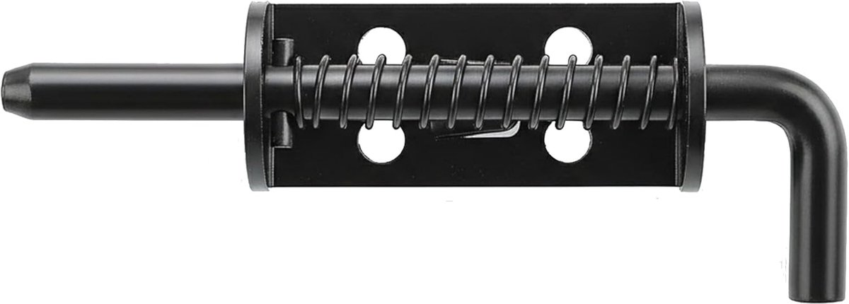 Veergrendel Deurgrendel - Snelsluiting Vergrendeling - Deuren Schuren - Veerbelast Mechanisme - 9 cm Lengte
