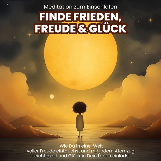 Meditation zum Einschlafen: Finde Frieden, Freude & Glück - cover