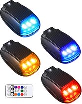 Cabine Verlichting - Vrachtwagen Lampen - Veilig Rijden - Zonne-Energie Aangedreven - 4 Delige Set - Enkel Kenmerk