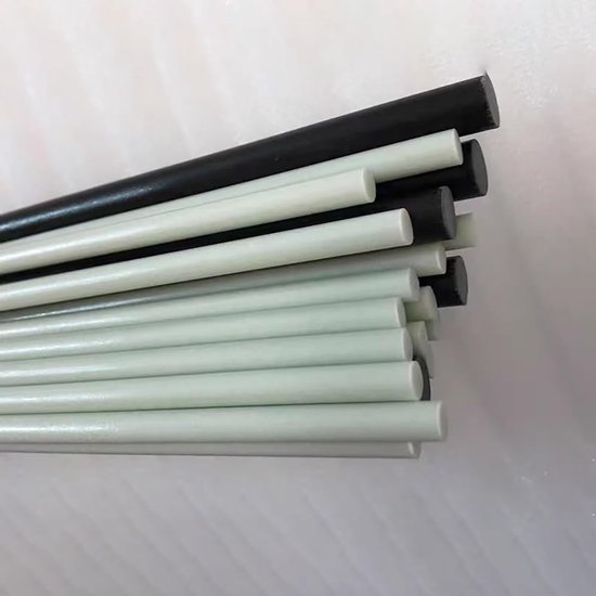 Glasvezelstokken 10 Stuks - Massieve Staven - Hobby & Tuin - Hoge Sterkte Lichtgewicht - 500 Mm Lengte - Wit — afbeelding 2