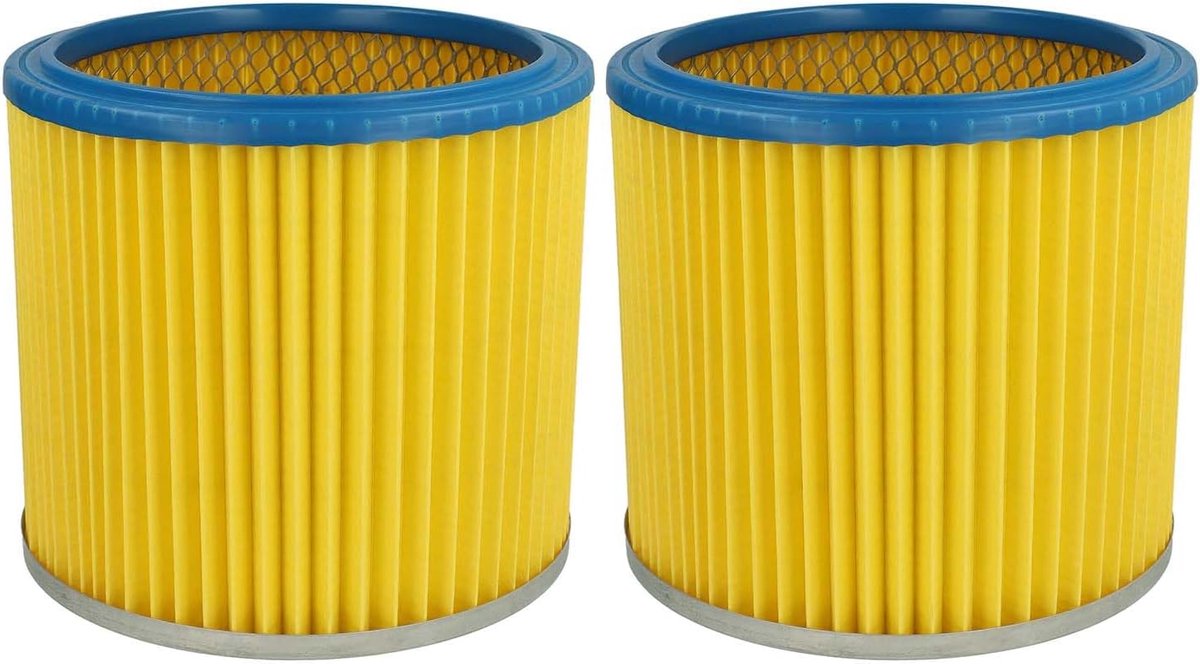 Vouwfilter Stofzuiger - Cartridgefilter Cilinderfilter - Stofzuigeronderhoud - Set van 2 stuks - 17.8 x 17.8 x 16.2 cm