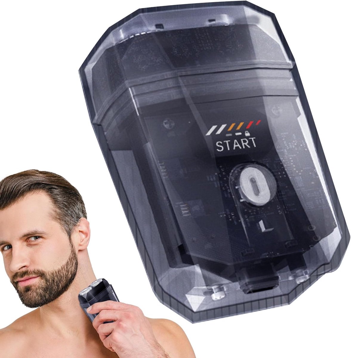 Elektrisch Scheerapparaat - Scheerapparaat Baardtrimmer - Dagelijks Scheren - Dubbele Scheerkop - Compact Formaat