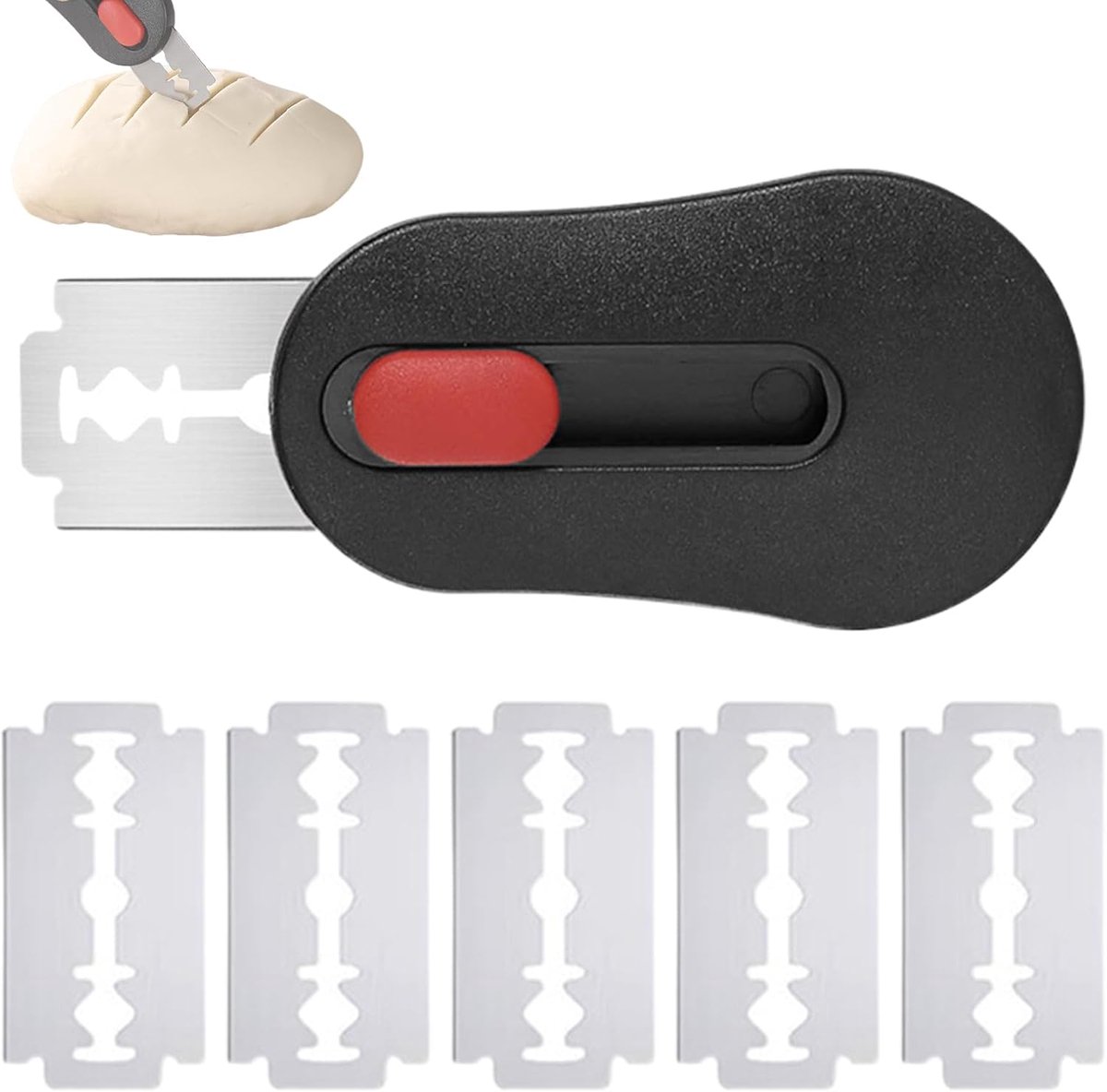 Brood Lame - Zuurdeeg Scorer - Brood Bakken - Magnetische Opslag - 7 Centimeter Lengte