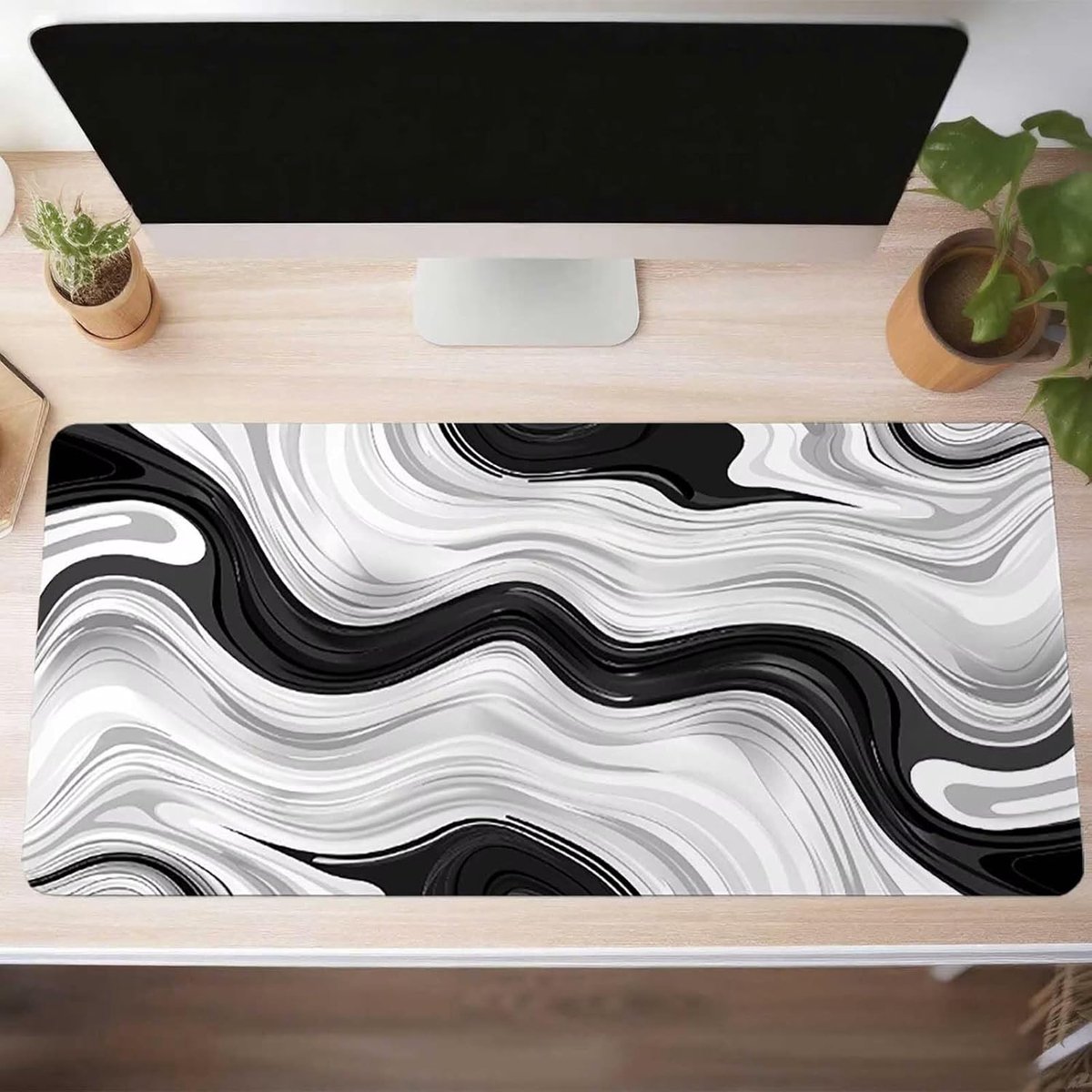 Grote Muismat - XXL Bureauonderlegger - Gaming Kantoor - Waterdicht Anti-slip - 120x60cm - Abstract Design