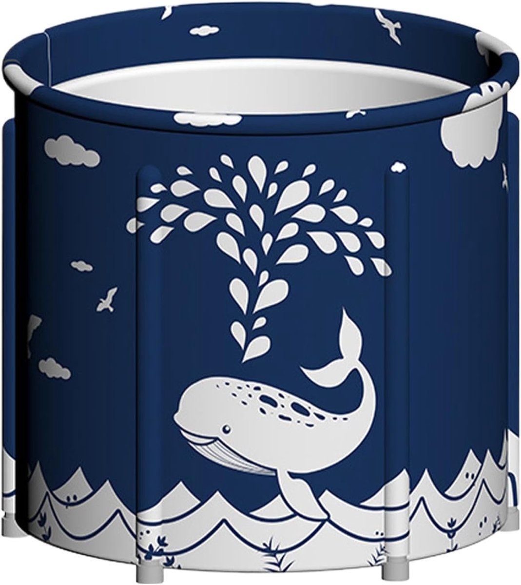 Opvouwbare Badkuip - Draagbare Kuip - Ontspanning Thuis - Hoge Ruimte - 120 L - Blauw
