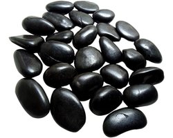 Decoratieve Kiezelstenen - Aquarium Grind - Aquarium Decoratie - Natuurlijke Steen - 3.5 x 3.5 x 2 cm - Zwart
