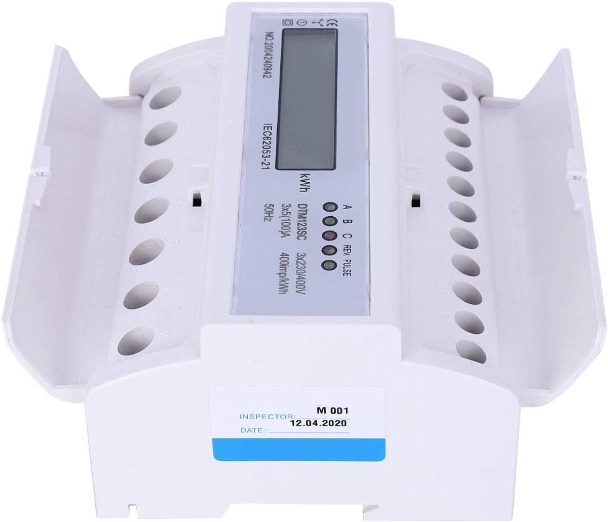 Energieverbruiksmeter - Stroommeter - Realtime Meting - Standaard Pulsuitgang - 12.98 x 11 cm