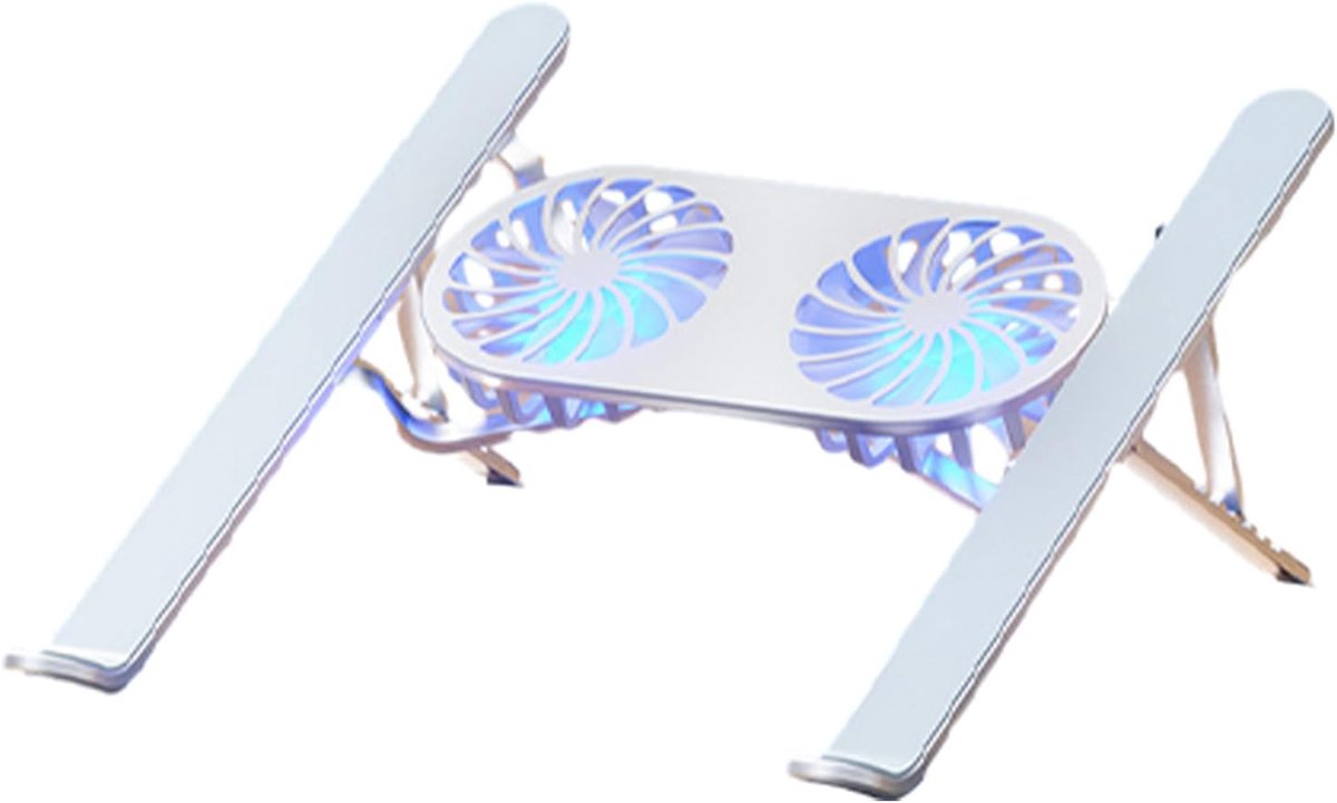 Laptop Koeler - Dubbele Ventilator - Apparaat Koelen - Opvouwbaar Ontwerp - 13-21 inch