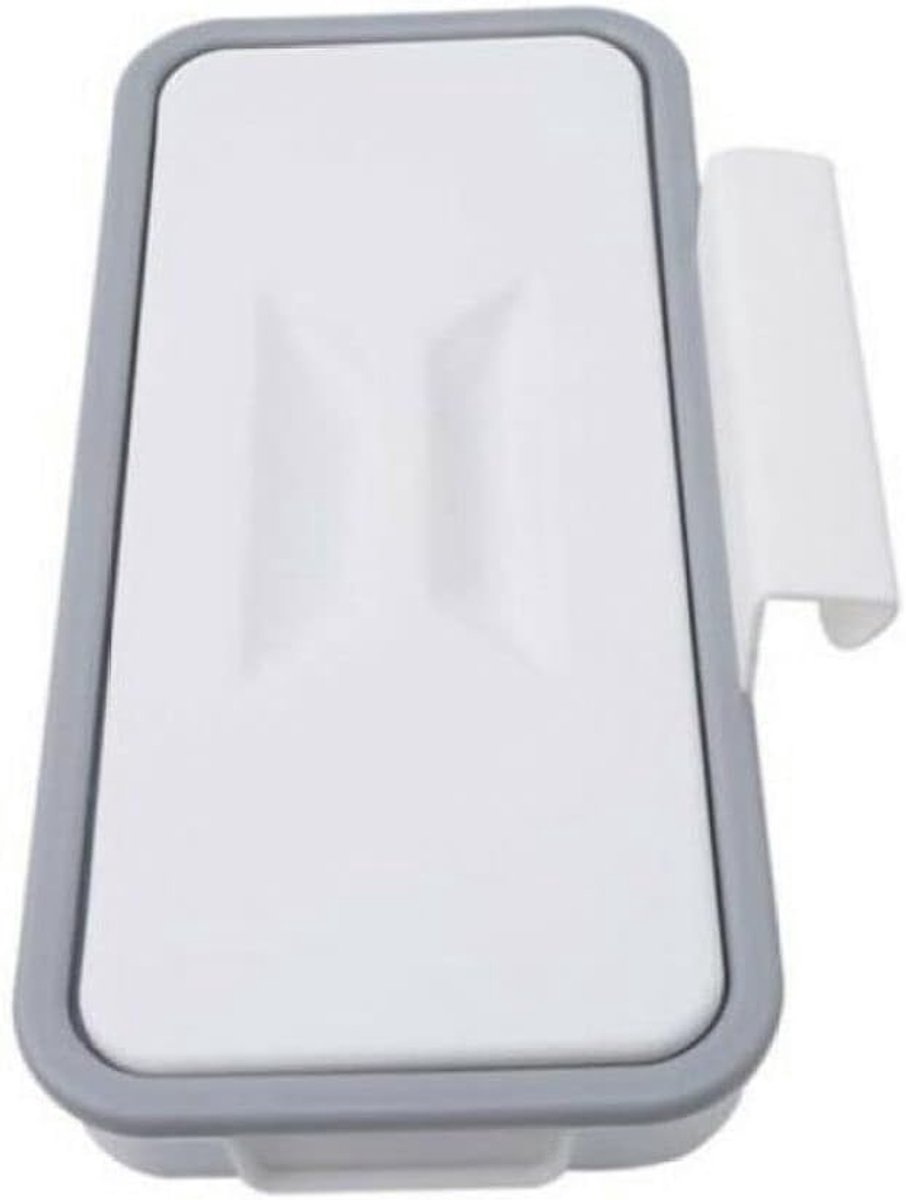 Vuilniszak Houder - Prullenbak Rack - Keuken Afval - Met Deksel - 24x115x3 cm - Grijs