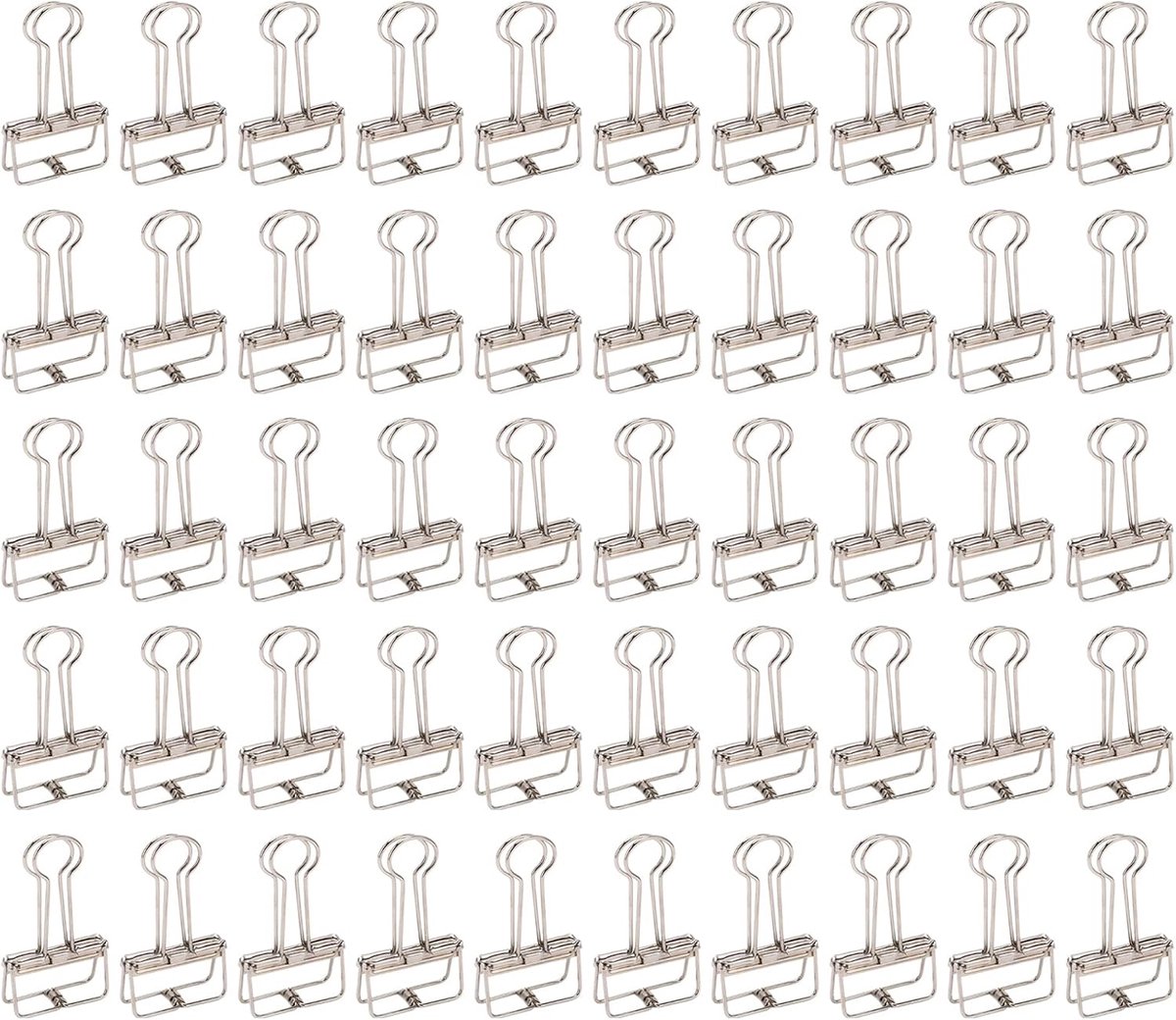 Metalen Binderclips - Papierklemmen documenten - Organiseren documenten - Hol ontwerp sterk - 32 mm - Zilver