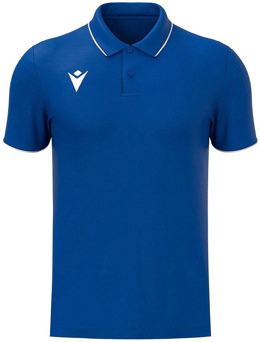 Macron Draco Hero Functionele Polo Heren - Royal / Wit | Maat: M