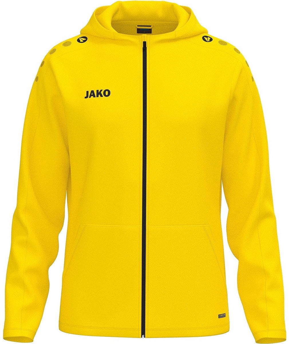 Jako One Jas Met Kap Heren - Geel | Maat: L
