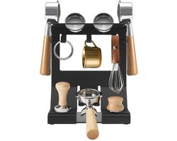 Sensova - Espresso Gereedschapshouder 58 mm - Koffie Tamper Houder & Distributeur Organizer - Stevig IJzeren Opbergrek - Compact Aanrecht Koffiestation - Zwart - 23 x 14,7 x 29,2 cm