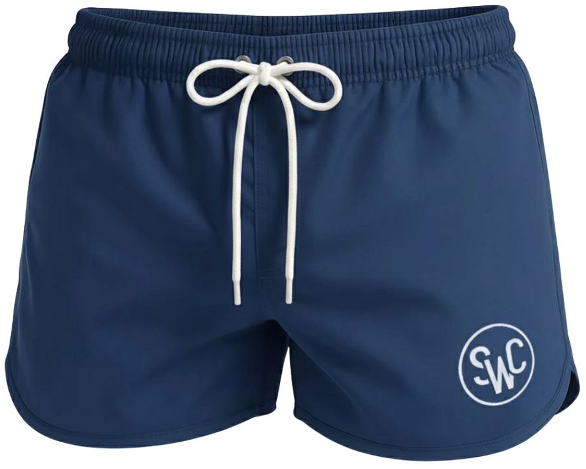 Riviera Retro Zwembroek, Midnight Blue - Maat XXL - Zwemshort Heren Blauw - Swimwearclub