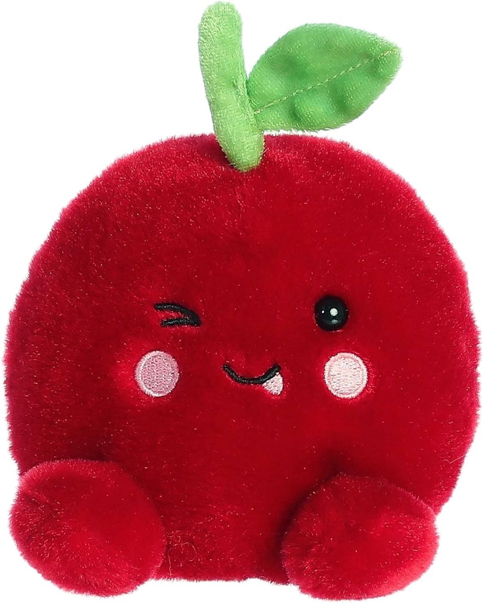 Pluche Dier - Knuffel Speelgoed - Kinderkamer Decoratie - Zakformaat Palm Pals - 11.4 cm - Rood