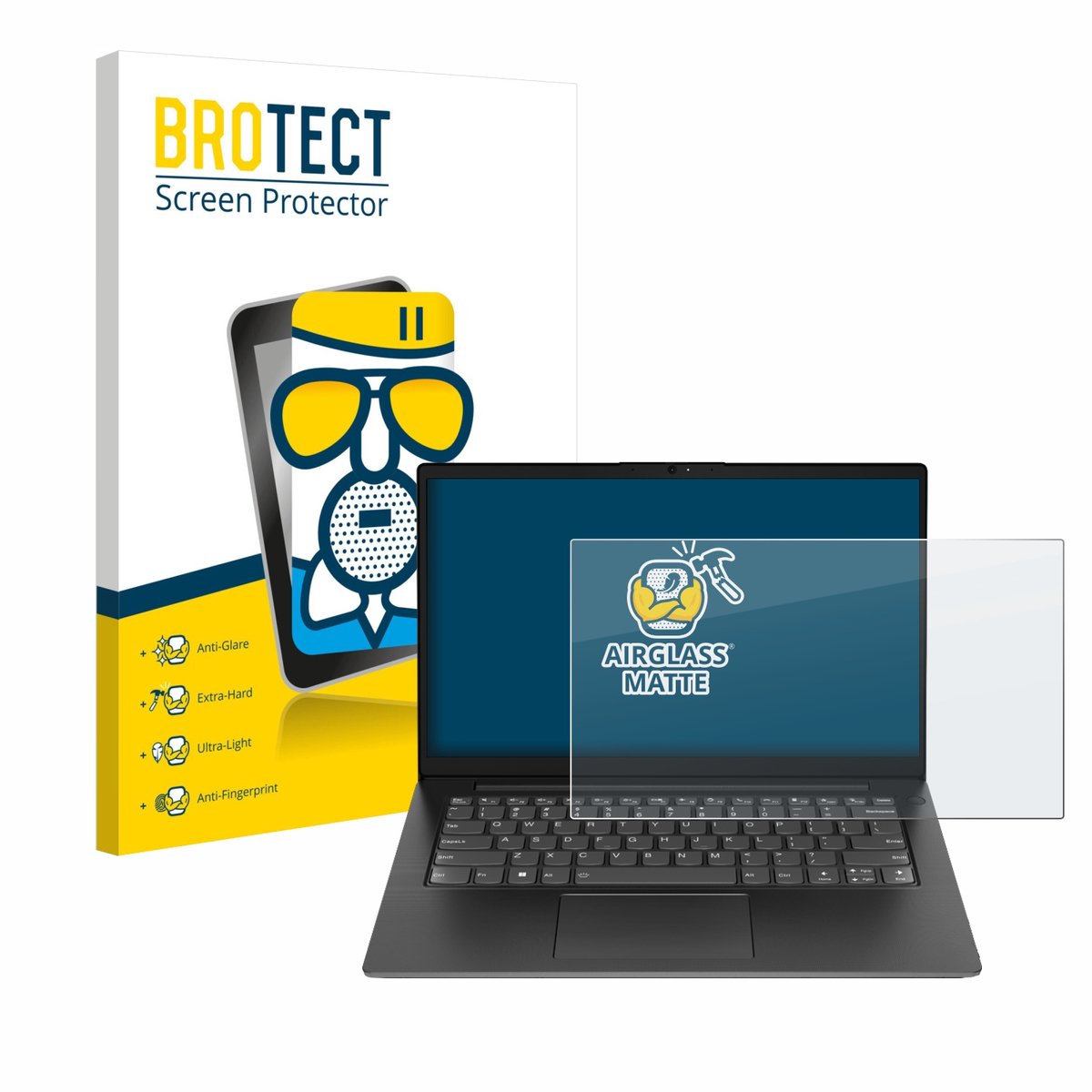BROTECT - Screenprotector voor Lenovo V14 Gen 4 - Folie Beschermfolie Beschermglas matte