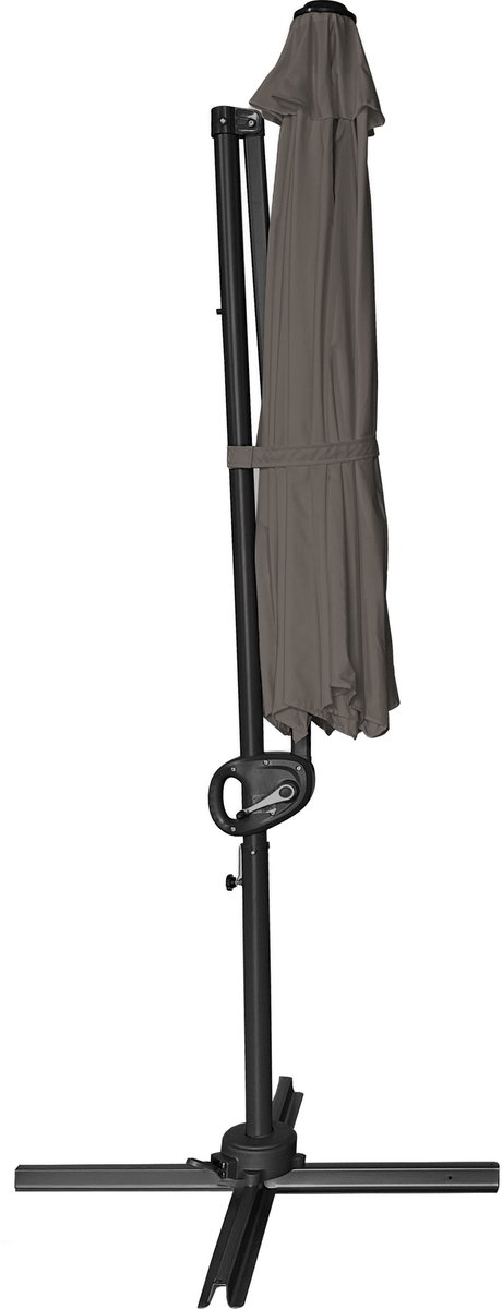 AXI Solea Zweefparasol Ø 300cm Antraciet/taupe – foto 6