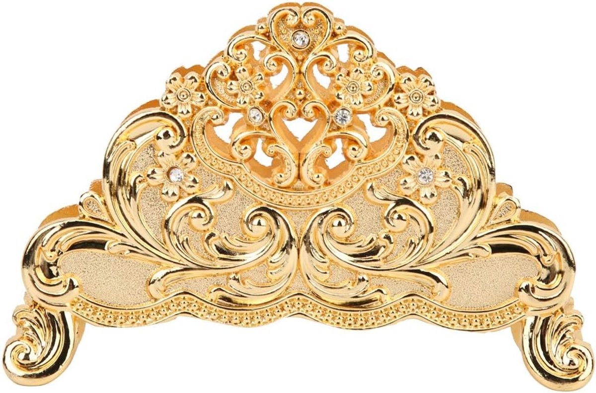 Servethouder Metaal - Tissue Dispenser - Tafel Decoratie - Verhoogde Basis - Goud