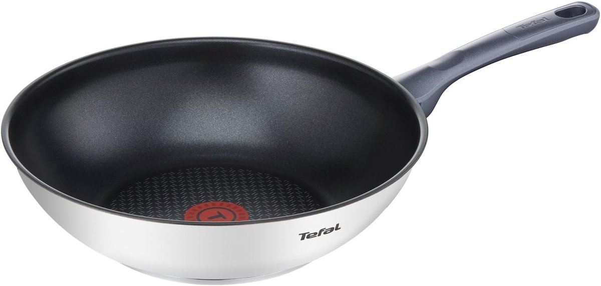 Koekenpan - Wokpan Braadpan - Dagelijks Koken - Titanium Coating - 28 cm - Roestvrij Staal