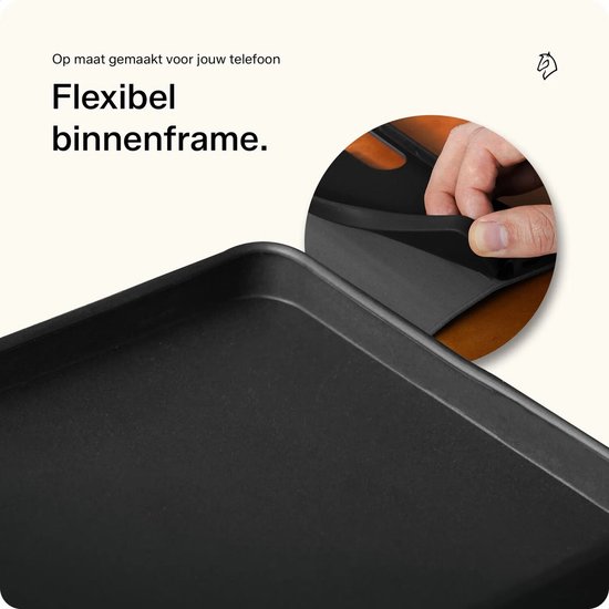 Flexibel binnenframe van een telefoonhoesje.