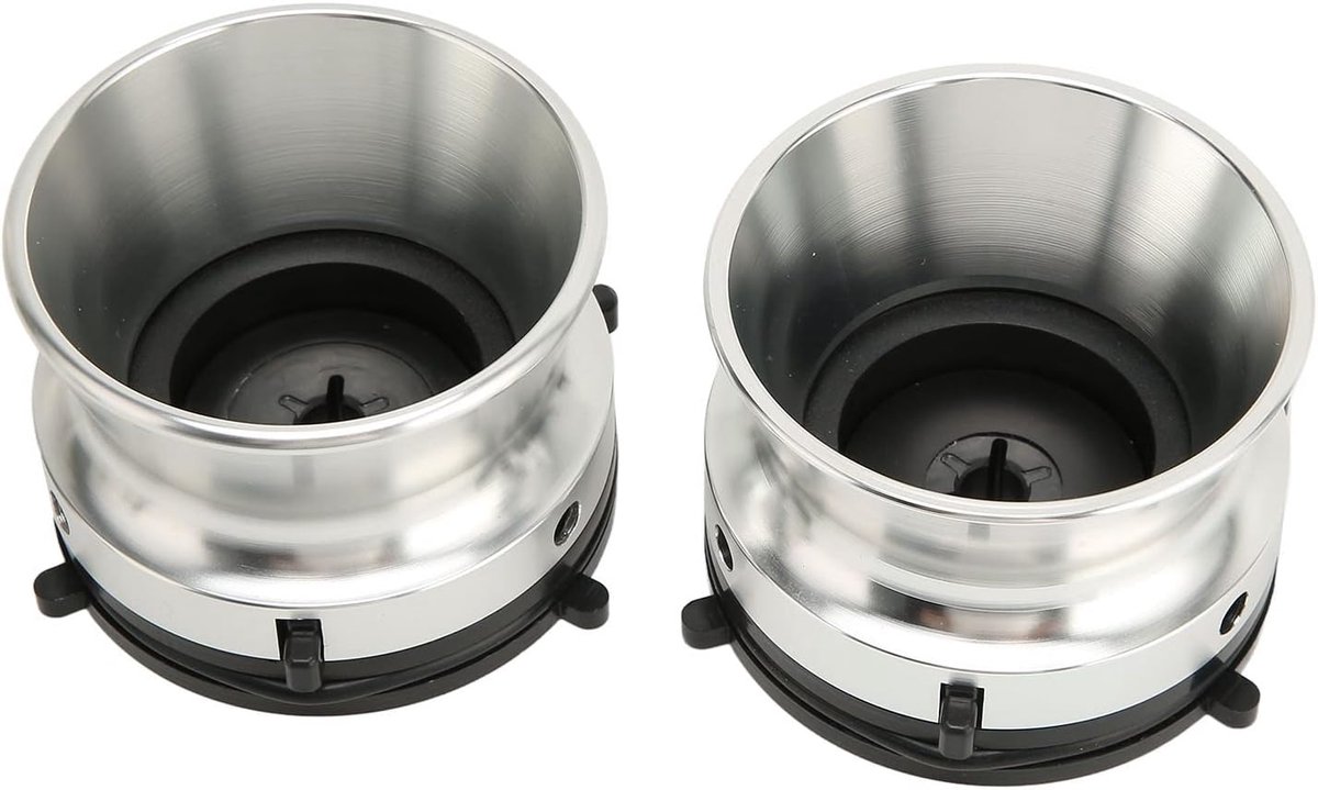 Naafadapters - Universeel Paar - Muziekapparatuur - Aluminium Constructie - 10 Inch - Zilver