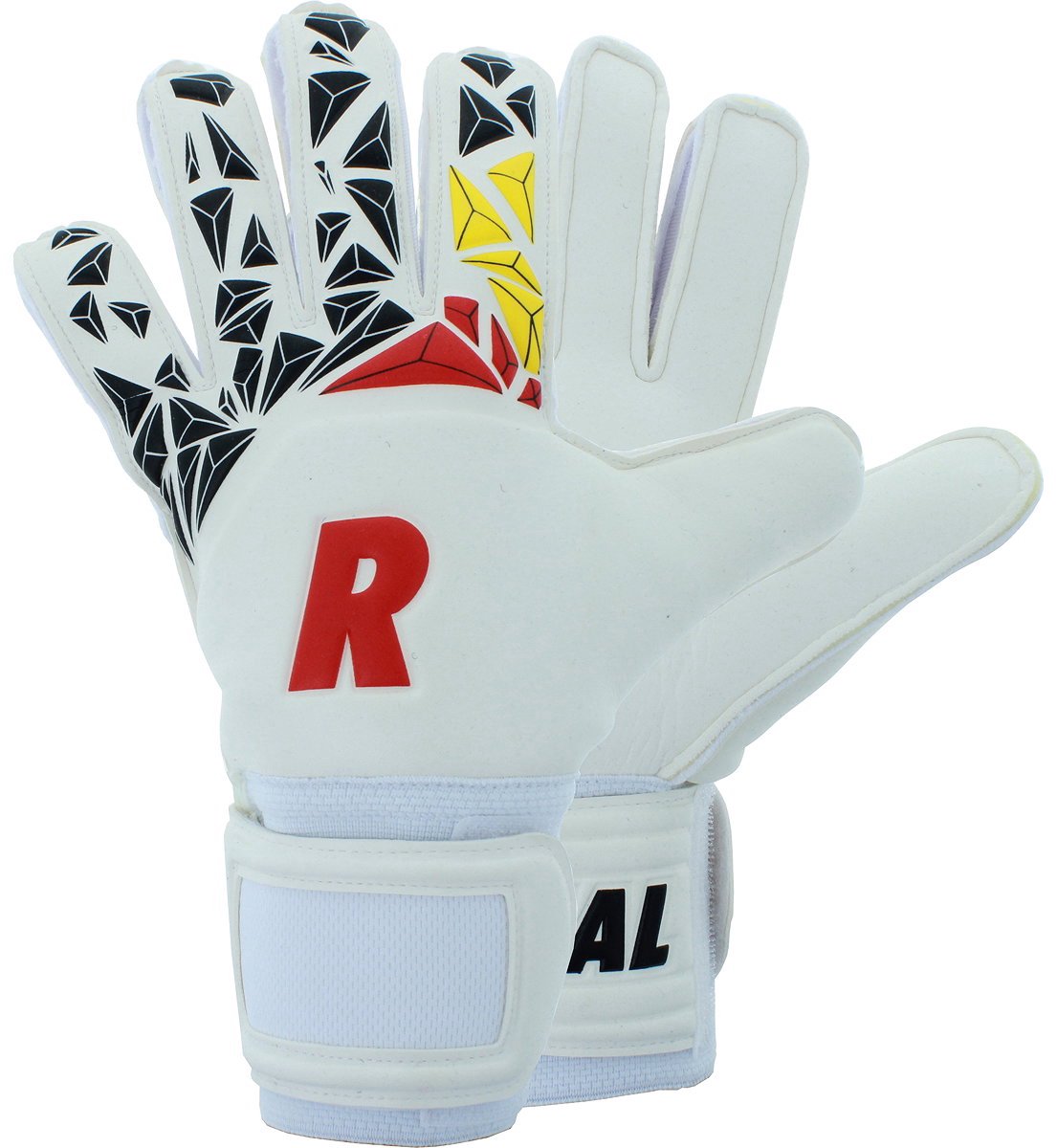 Real Euro (Limited) Keepershandschoenen - Wit / Zwart / Rood / Geel | Maat: 9,5