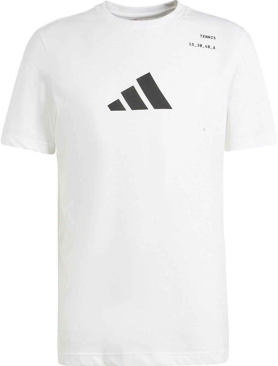 Adidas Graphic Tennisshirt Heren Wit