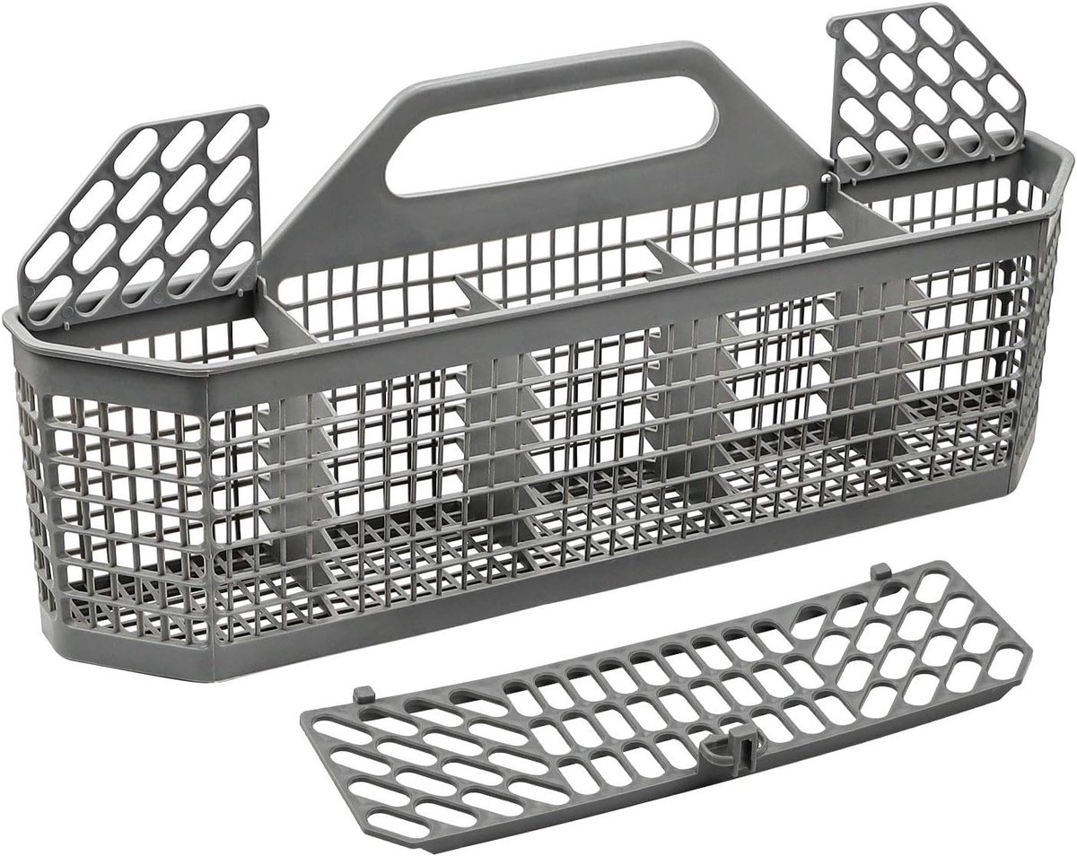Vaatwasser mand - Bestekmand vaatwasser - Schoon bestek - Directe vervanging - 50x23x11 cm - Zilver