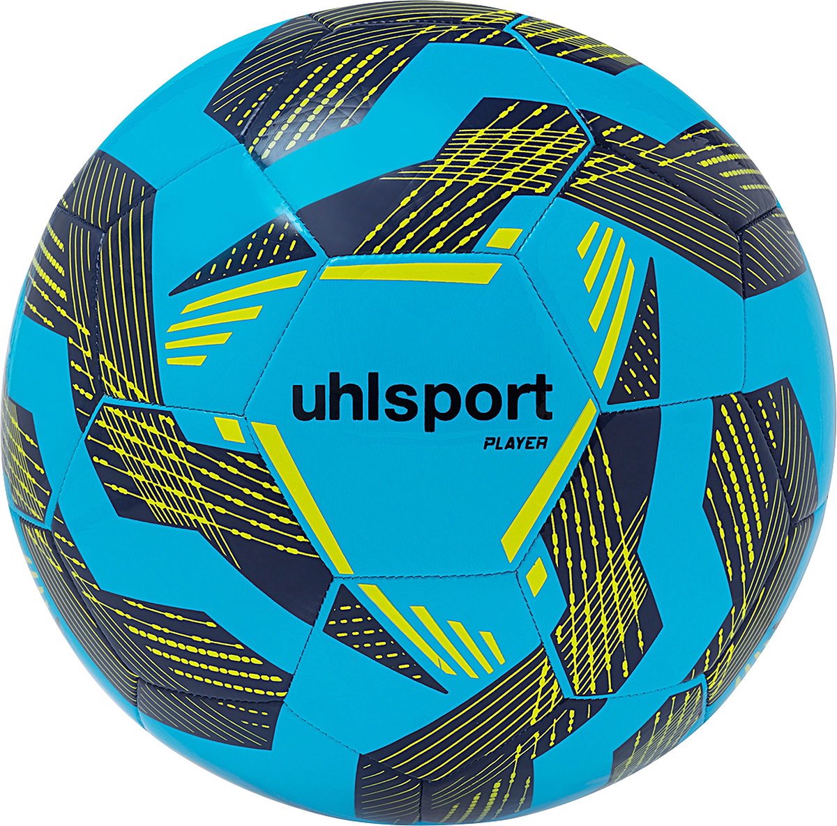 Uhlsport Player Trainingsbal - Iceblue / Marine / Fluogeel | Maat: 5