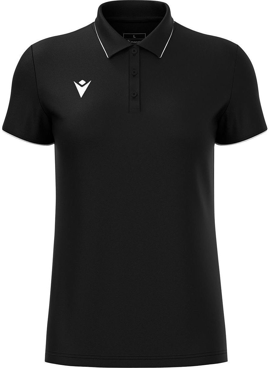 879x1200.jpg Macron Melody Polo Dames - Zwart / Wit | Maat: XXL - Afbeelding 1
