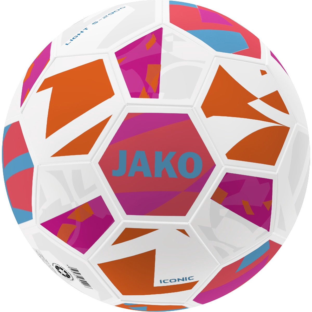 Jako Iconic 350G (Size 4) Lightbal - Wit / Koraal / Pink | Maat: 4