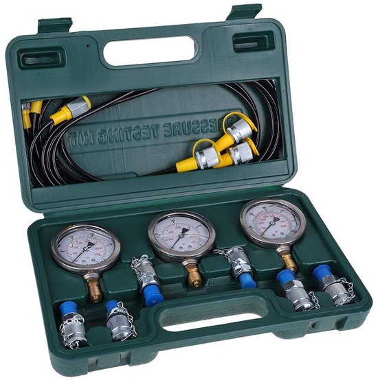 Hydraulische Druktestkit - Manometer Set - Bouwmachines Testen ...