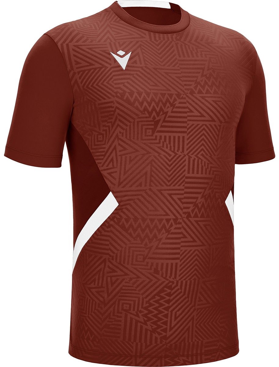 Macron Victory Shedir Shirt Korte Mouw Kinderen - Bordeaux / Wit | Maat: 164