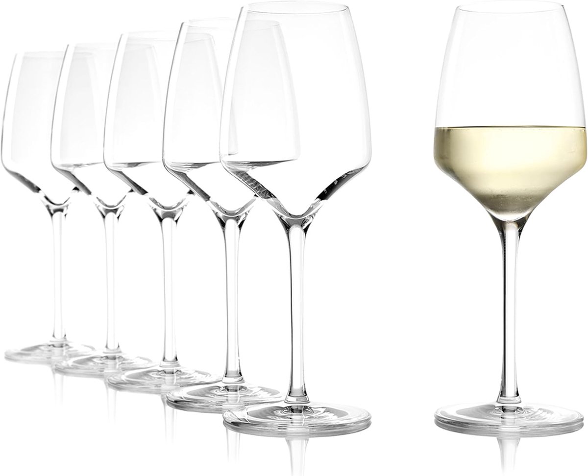 Kristallen Wijnglazen - Witte Wijn Glazen - Wijnglazenset - chic
