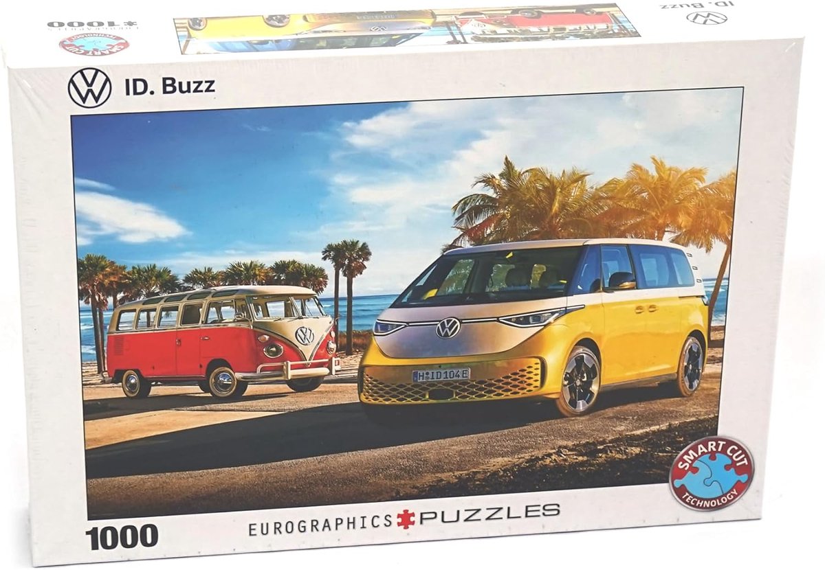 Puzzel 1000 Stukjes - Jigsaw Puzzel - Ontspanning Thuis - Iconische Voertuigen - 68 x 48 cm - Multicolour